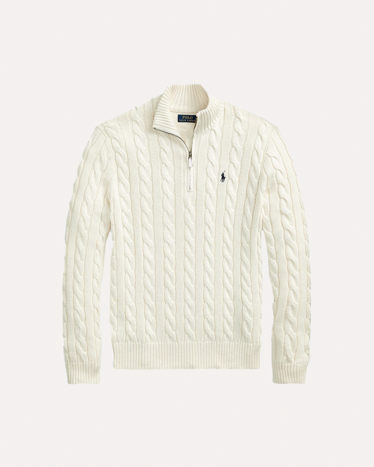 RL knit half-zip