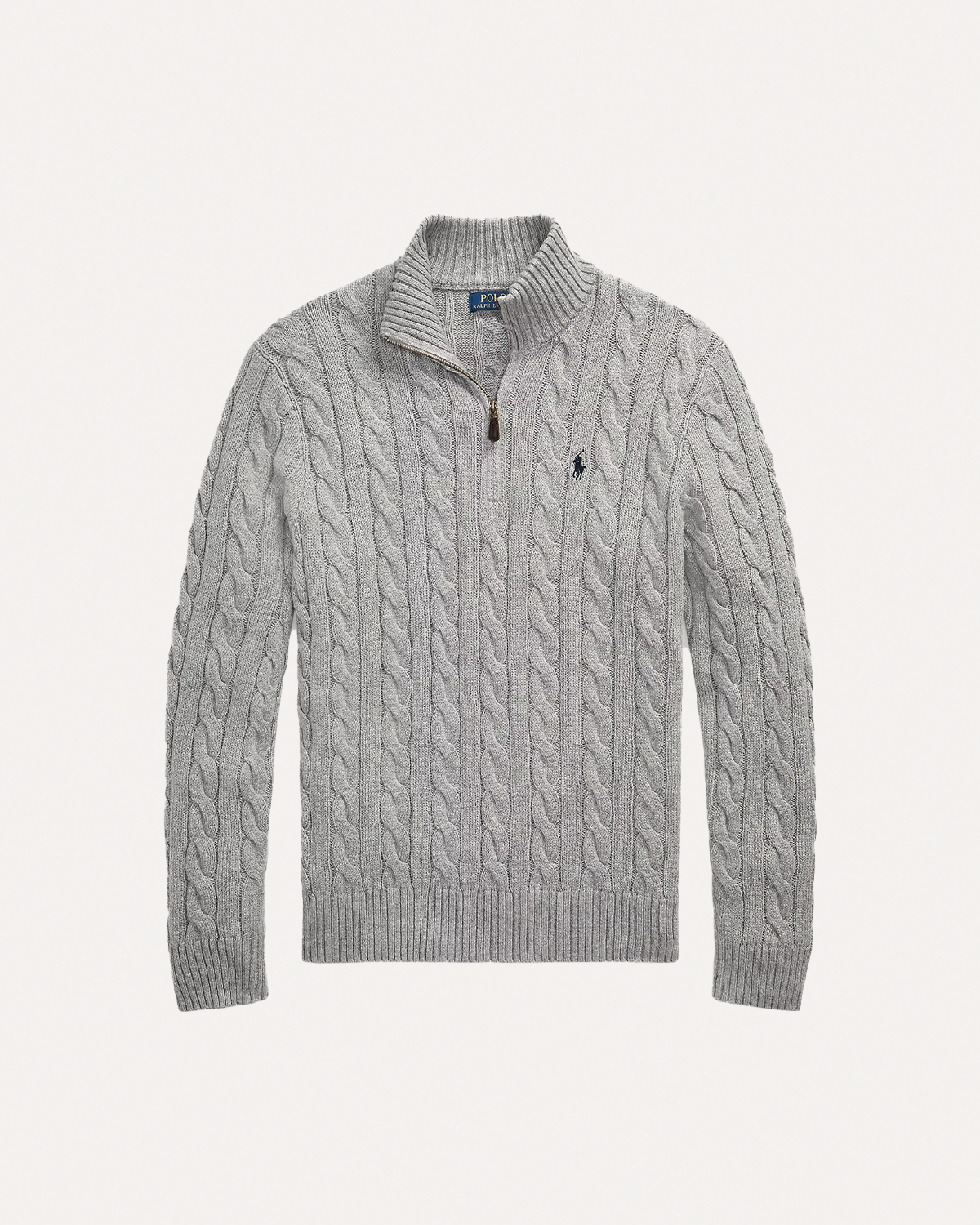 RL knit half-zip