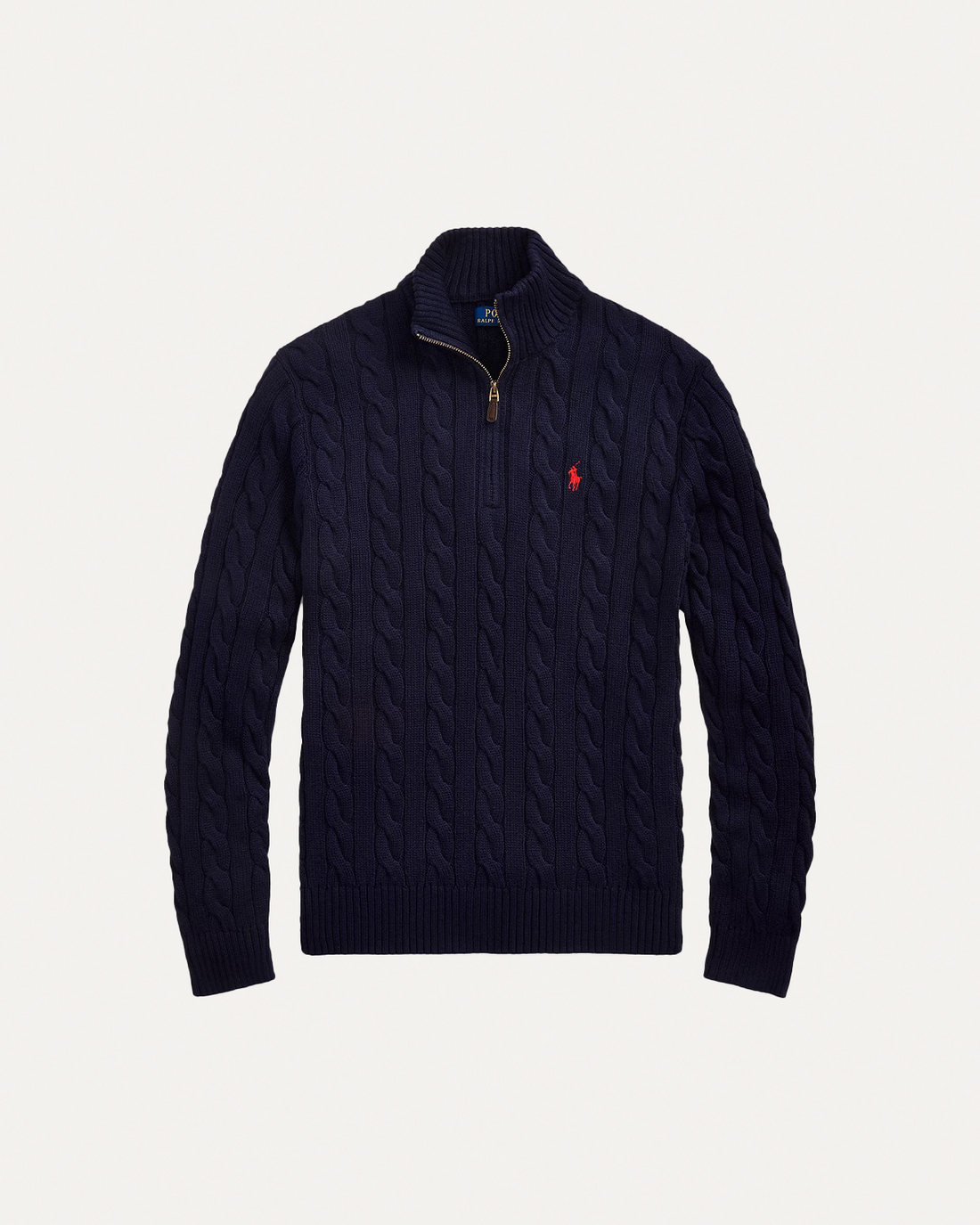 RL knit half-zip