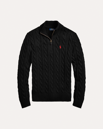 RL knit half-zip